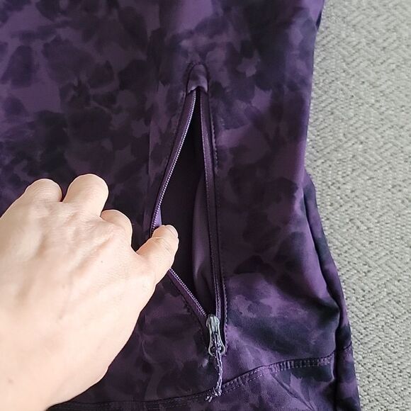 Eddie Bauer Dark Purple Patterned Soft Shell Jacket - Size Medium - Picture 4 of 15